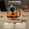 LOTOR养生壶家用多功能煮茶壶1.5L办公室花茶烧水壶智能保温煮茶器电茶壶恒温煮水壶玻璃热水壶 米白标准款【16大功能/24H预约】 1.5L 实拍图