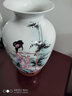 梓琦景德镇陶瓷器中式花瓶摆件酒柜玄关家居装饰品工艺品博古架摆设品 马到成功大号三件套配龙架木底座 实拍图