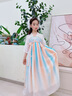 欧育儿童汉服女童夏季装女孩生日礼物国风古装唐装连衣裙中国风演出服 B2170云清 150 【建议身高140-150cm】 实拍图