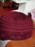 克沃兹（KWOZI）中老年人女士帽秋冬针织毛线老人帽子女冬季奶奶妈妈帽围巾两件套 浅咖色（单帽） 晒单实拍图