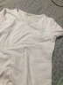 艾路丝婷夏装新款T恤女短袖上衣韩版修身体恤TX3560 白色园领 XL 实拍图