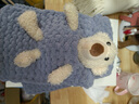 途尊小熊围巾毛线手工编织diy冰条织围巾神器自制口袋熊围脖送男女友 卡其色冰条线4团+玩偶熊2个 【棒针款】 材料包 实拍图