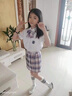贝孩趣童装女童jk套装学院风衬衫儿童小学生校服百褶裙子六一儿童节班服 粉红色 130 码(建议身高115-125厘米) 实拍图