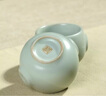 汝道（RUDAO）汝窑茶杯品茗杯功夫茶具单杯可养蝉翼开片汝瓷杯子个性茶杯主人杯 双耳杯80ml 实拍图