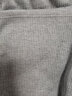 香影（xiangying）抽绳直筒阔腿裤女2023秋冬新款高腰长裤宽松垂感休闲卫裤 灰色 XL 实拍图
