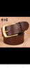 牛当家皮带男牛皮针扣腰带情侣款裤带扣头休闲裤腰带3129 黑色 120cm 实拍图