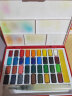 辉柏嘉（Faber-castell）固体水彩36色 固体颜料 水彩颜料 画笔套装 升级版（配自来水笔+吸水海绵条）576036 实拍图