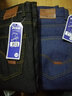 彼爱诗【两条装】弹力牛仔裤男夏秋季宽松直筒休闲男士牛仔裤工作男裤 8010黑色+蓝色【两条装】 加绒 32 码【2尺5】125-135斤 实拍图