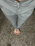 牛狼谷春夏浅色薄款冰丝男士修身小脚长裤韩版潮流商务上班休闲长裤 9118浅灰色（薄款） 33 实拍图