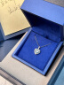 海卡依（HEEKAIYI）项链女士海洋之心蓝色宝石项链520情人节生日礼物送老婆奢侈首饰 海洋之心白金海蓝宝石项链 晒单实拍图