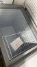 雪花铜管冰柜商用大容量家用冷冻冷藏两用卧式单温双温冷冻小型冰箱大冰柜 雅白色BD/BC【铜管+一级能效】 142L 实拍图