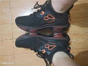 八哥男鞋刀锋跑步鞋春夏新款男士休闲老爹鞋全掌气垫减震透气运动鞋男 黑桔 39 实拍图