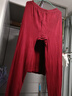 七匹狼秋衣秋裤男纯棉基础保暖内衣男秋冬全棉打底男士内衣套装软棉棉 圆领酒红色套装(上衣+裤子) 3XL (185) (建议170-185斤) 实拍图