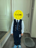 衣诺坊儿童西服马甲套装英伦演出主持人礼服 藏青：马甲套装 130CM 实拍图
