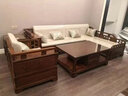 善匠良品 红木家具非洲花梨（学名：刺猬紫檀）沙发 实木沙发组合仿古中式别墅家具 五件套(双人位+贵妃+单人+茶几+边几) 实拍图