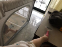 RESFOR婴儿游戏围栏宝宝围栏室内爬爬垫儿童爬行垫防护栏栅栏网布游乐园 灰色丨爬爬门版（内径150*180CM) 实拍图