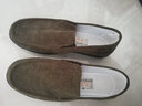 红青百年老北京布鞋男灯芯绒夏季透气豆豆鞋防滑软底工作鞋软底轻便开车鞋 灰色 43 实拍图