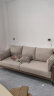 林氏家居小户型沙发客厅简约现代奶油风科技布沙发意式布艺沙发BS103 拿铁棕|2.18米三人位|科技布款 实拍图
