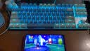 达尔优EK815机械合金版108键多键位机械键盘电竞游戏CF吃鸡LOL双色白蓝键帽全键无冲 87键青轴（蓝拼白键帽）29种灯光模式 实拍图