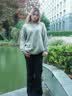 MMOPTOP复古亨利领毛衣男士秋冬季保暖宽松休闲百搭针织衫MY109浅灰L 实拍图