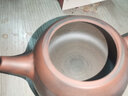 此时此刻 钦州坭兴陶茶壶梁业兰纯手工泡茶壶 功夫茶具茶器水平陶壶西施壶 线刻水平壶 220ml 实拍图