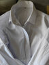 佐马仕长袖衬衫女商务修身职业装衬衫女士免烫衬衣百搭工装上班工作服 N2655方领纯白色 35 码 实拍图
