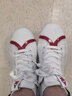 人本1986旗舰经典系列帆布鞋官方人字头舒适女鞋休闲鞋潮ins 白红 女37 实拍图
