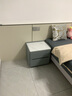 实木床头柜免安装简约现代轻奢卧室家用岩板床边收纳柜小型储物柜 浅灰色【中纤板框架】 50*40*50cm 实拍图