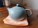宁不凡（NINGBUFAN） 汝窑茶壶汝瓷泡茶器可开片汝窑茶具单茶壶 大西施壶 300ml 实拍图