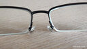 依视路（ESSILOR） 新款商务男镜架时尚潮流镜框女配依视路镜片近视定制眼镜 金属-全框-2062GY-透明灰 镜框+依视路膜岩非球面1.67现片 实拍图