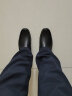 沙驰男鞋子 简约百搭舒适休闲真皮牛皮套脚软商务休闲皮鞋 商场同款 黑色（75962001Z） 41 实拍图