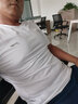 李宁（LI-NING）短袖t恤男士运动服饰篮球服男装冰丝速干足球服跑步服健身服 897标准白-1（品牌LOGO） XL 实拍图