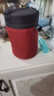 膳魔师（THERMOS） 焖烧罐保护套焖烧杯套便携式外带拎手大容量罐套/杯套 纯色罐套-红色GT-500 实拍图