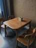 妃儿巢 白蜡木餐桌椅全实木原木纯木功能家日式简约现代小户型折叠伸缩 餐桌【110-140】 实拍图