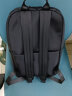 ELLE HOMME男士双肩包 时尚大容量背包 14英寸电脑包轻便尼龙布08760黑色 实拍图