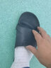 龙二猫防静电拖鞋女男士无尘室内车间工厂用软底厚底防滑耐磨蓝色工作鞋 蓝色X款拖鞋（此款码数偏小1-2码） 44码 实拍图