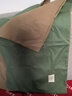 海澜之家（HLA）枕头套全棉磨毛纯棉枕套48x74cm水洗棉枕套春秋四季通用透气枕套 【全棉超柔枕套】时尚绿+橄榄咖 一对装 实拍图