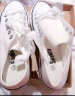 法拉步2024春季韩版透气男士休闲板鞋学生潮流运动鞋帆布鞋流行男鞋子 白色（H01） 44 实拍图