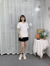 澳贝妮新疆重磅纯棉t恤男女同款中国风国潮短袖打底衫ins夏季大码半袖潮 Dynamo S  70到100斤 实拍图