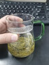 金灶（KAMJOVE）茶水分离杯过滤茶杯绿茶杯玻璃杯喝水杯创意月牙杯个人杯办公室杯 TP-602（琉璃手柄） 实拍图