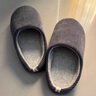 内泊NEIBO乳胶棉拖鞋男冬家居家用按摩抑菌防臭橡胶软底静音防滑女士 晨雾灰 41-42 大1码宽松 实拍图