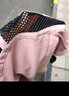 艾伦伯顿（Alen Botun） 运动短裤女瑜伽裤双层大码夏季宽松速干薄款透气五分裤健身跑步沙滩裤子 粉黑-瑜伽短裤【显瘦 宽松 透气】 M 实拍图