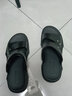 回力凉鞋男士中老年爸爸夏季外穿沙滩高档新款厚底防滑耐穿凉拖鞋 黑色【EVA柔软不磨脚】 44 【标准码】 实拍图