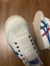 莆田鞋男鞋夏季老虎鞋透气帆布板鞋一脚蹬懒人阿甘鞋 白湖蓝（纯原高品质） 42.5 实拍图