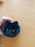 坤随 腮红猫猫球钥匙扣可爱毛绒玩偶书包挂件女包包精致公仔挂饰礼物 黑球猫猫（黑色眼睛）1个 实拍图