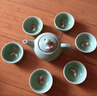 祥业功夫茶具整套装家用陶瓷茶壶茶杯盖碗公司送礼礼品定制礼盒装 青瓷游鱼得水茶壶9头-礼盒装 实拍图
