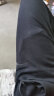 安踏男裤运动裤男春夏季新款针织裤宽松直筒裤子户外休闲跑步长裤卫裤 （TOP针织直筒春季款）基础黑 L /175 适合130-150斤 实拍图