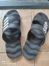 卡帝乐鳄鱼拖鞋男士休闲拖鞋浴室家居一字拖百搭凉拖鞋子 男 1492 黑白 44 实拍图