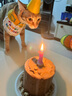 布丁喵喵 宠物生日围兜生日帽 黄色【赠贴纸生日蜡烛】拍照装饰生日派对 实拍图