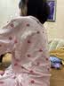 红豆儿童睡衣男女童春夏薄款纯棉家居服套装长袖裤空调服J3269水蓝160 实拍图